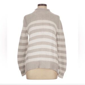J.Crew Striped Roll Neck Sweater